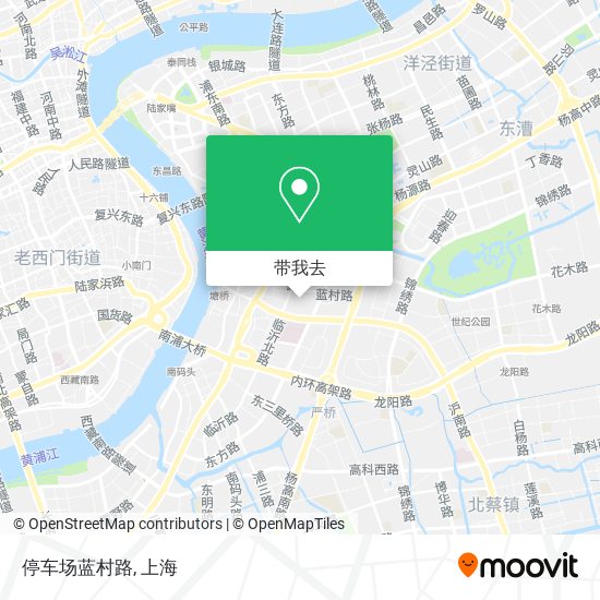 停车场蓝村路地图