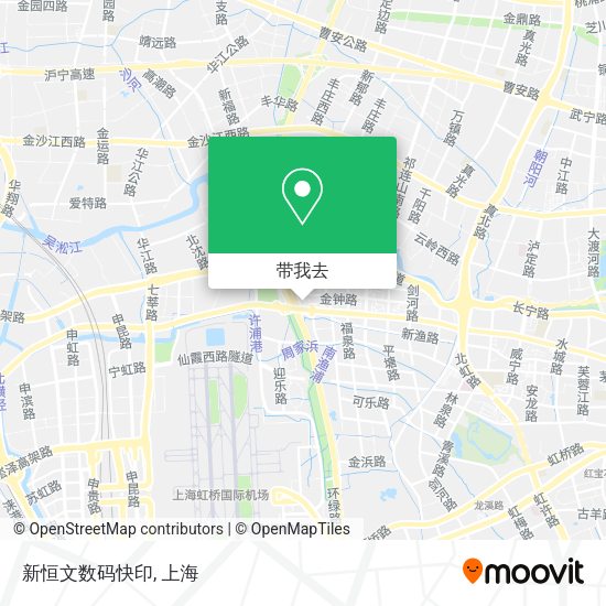 新恒文数码快印地图