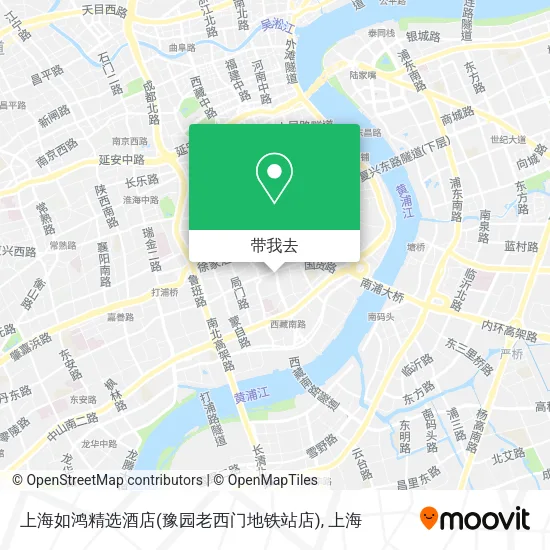 上海如鸿精选酒店(豫园老西门地铁站店)地图