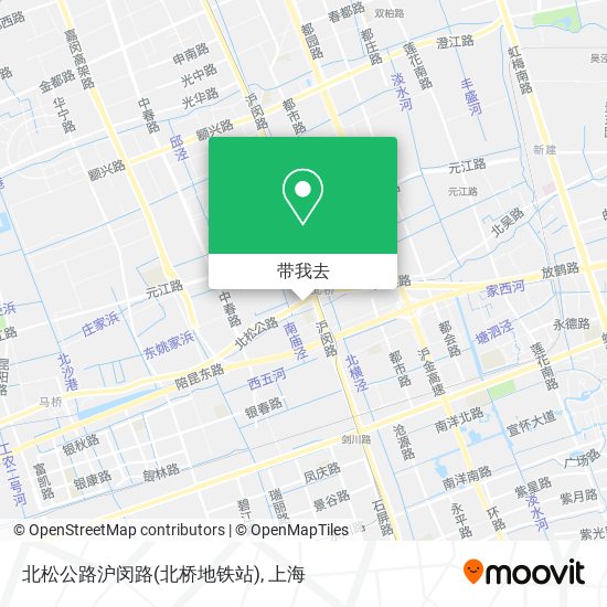 北松公路沪闵路(北桥地铁站)地图