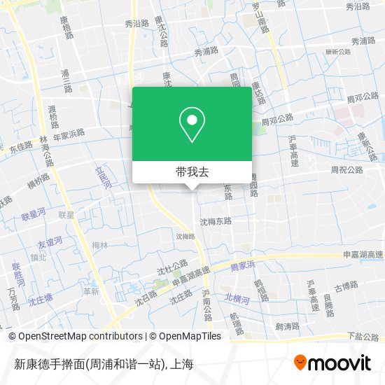 新康德手擀面(周浦和谐一站)地图