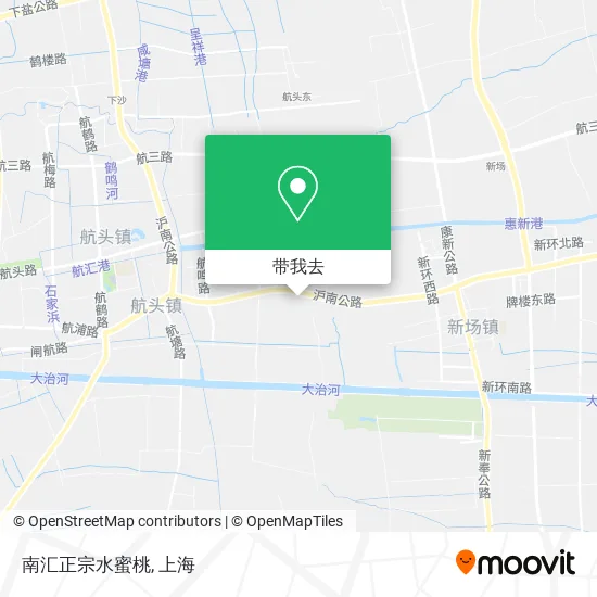 南汇正宗水蜜桃地图