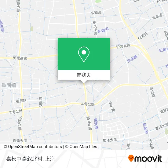 嘉松中路叙北村地图
