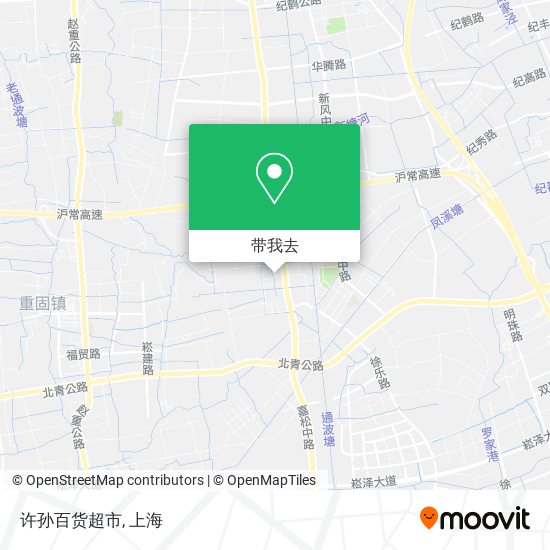 许孙百货超市地图