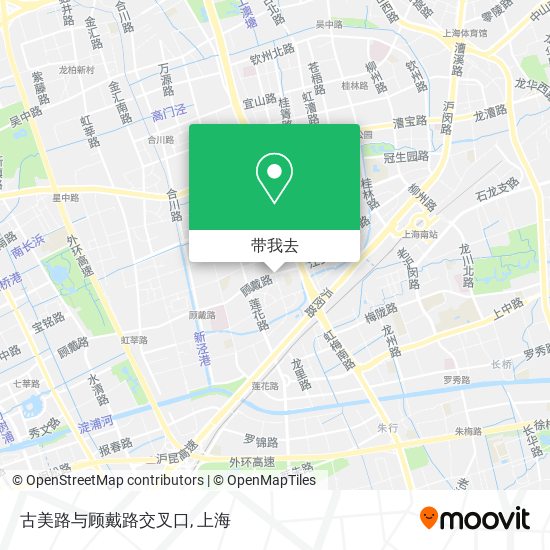 古美路与顾戴路交叉口地图