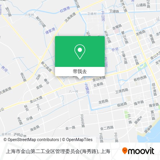 上海市金山第二工业区管理委员会(海秀路)地图