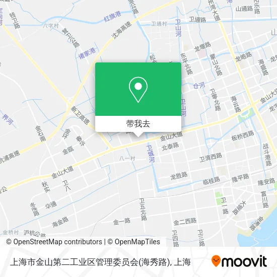 上海市金山第二工业区管理委员会(海秀路)地图