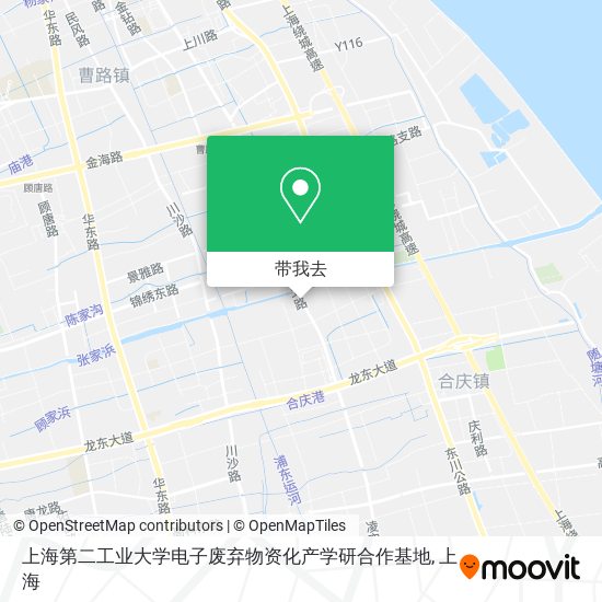 上海第二工业大学电子废弃物资化产学研合作基地地图