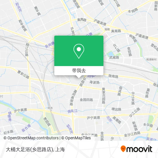 大桶大足浴(乡思路店)地图