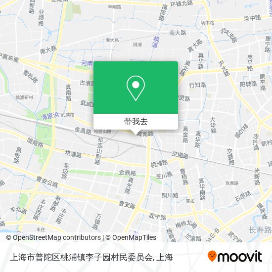 上海市普陀区桃浦镇李子园村民委员会地图