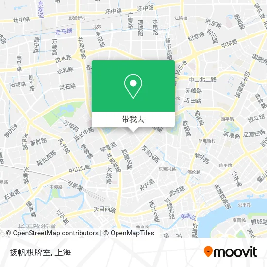 扬帆棋牌室地图