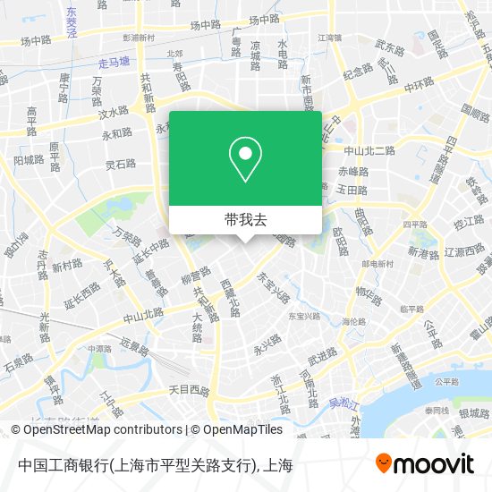 中国工商银行(上海市平型关路支行)地图