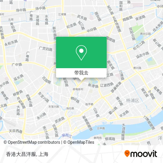香港大昌洋服地图