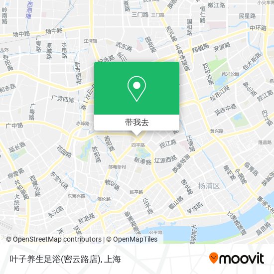 叶子养生足浴(密云路店)地图