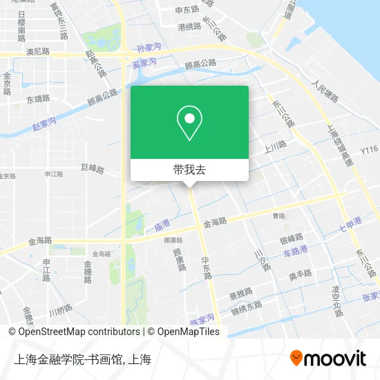 上海金融学院-书画馆地图