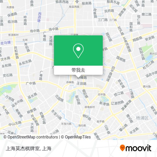 上海莫杰棋牌室地图