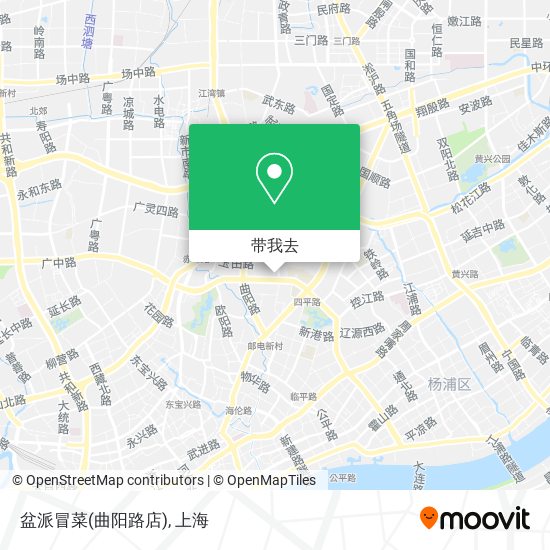 盆派冒菜(曲阳路店)地图