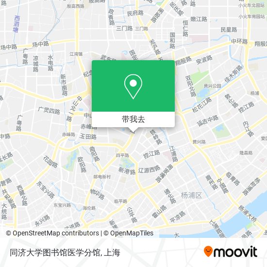 同济大学图书馆医学分馆地图