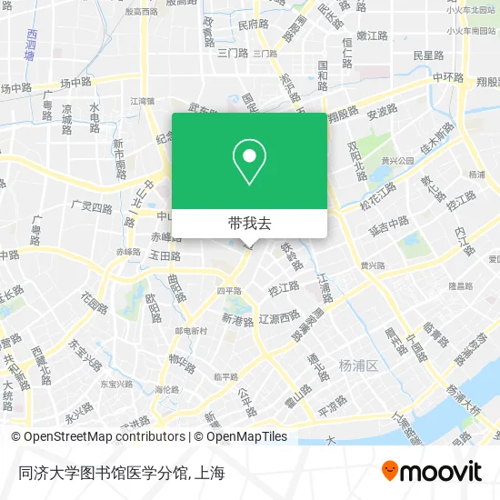 同济大学图书馆医学分馆地图