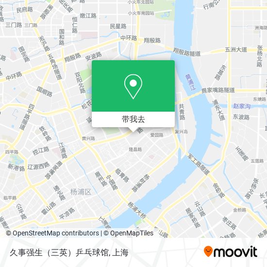 久事强生（三英）乒乓球馆地图