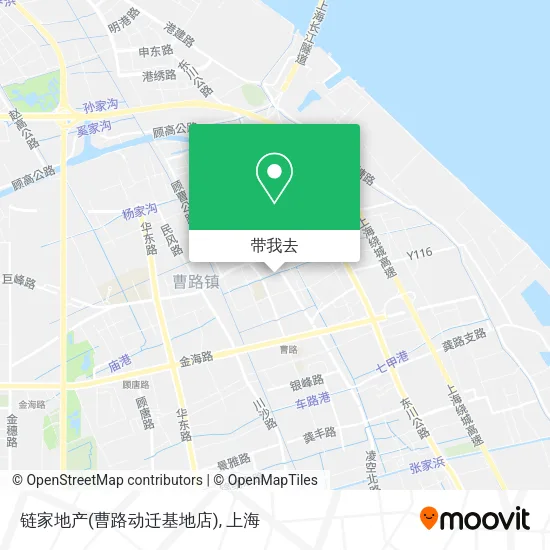 链家地产(曹路动迁基地店)地图