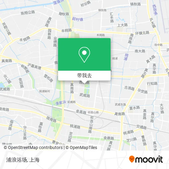浦浪浴场地图