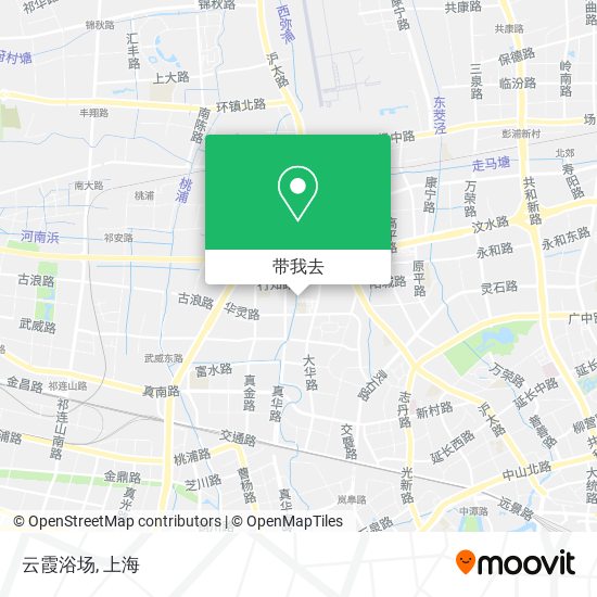 云霞浴场地图