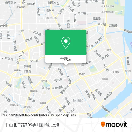 中山北二路709弄1幢1号地图
