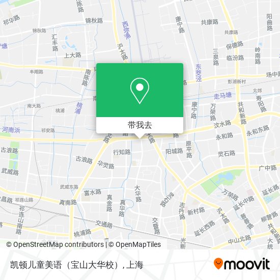 凯顿儿童美语（宝山大华校）地图