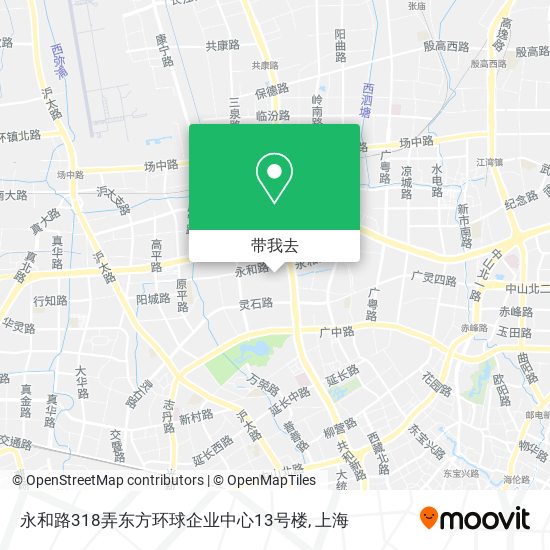 永和路318弄东方环球企业中心13号楼地图