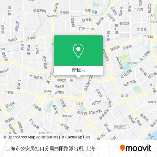 上海市公安局虹口分局曲阳路派出所地图