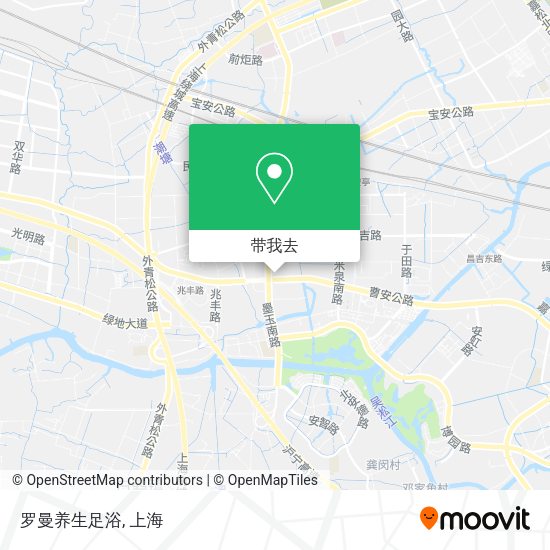 罗曼养生足浴地图