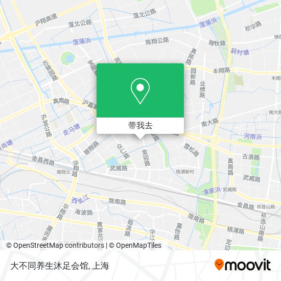 大不同养生沐足会馆地图