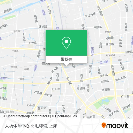 大场体育中心-羽毛球馆地图