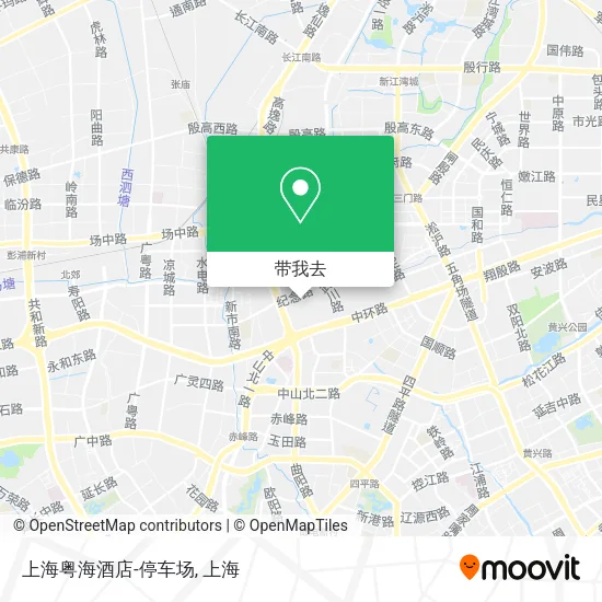 上海粤海酒店-停车场地图