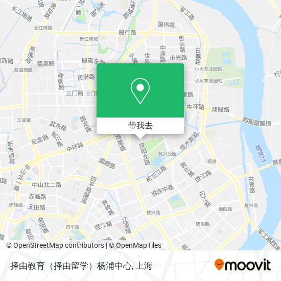 择由教育（择由留学）杨浦中心地图