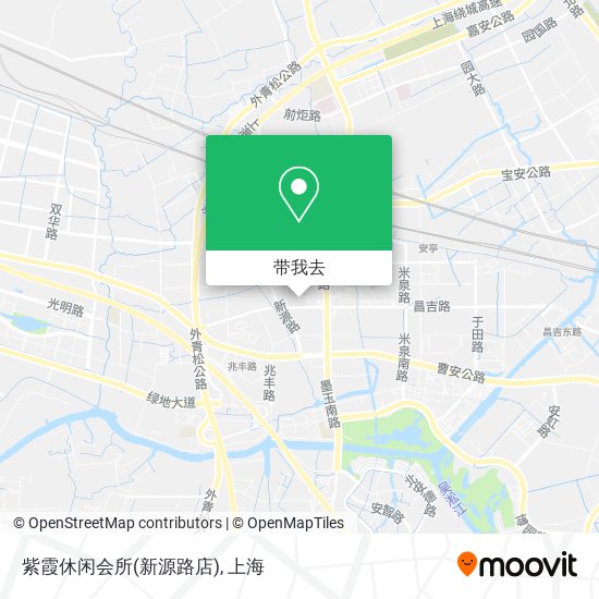 紫霞休闲会所(新源路店)地图