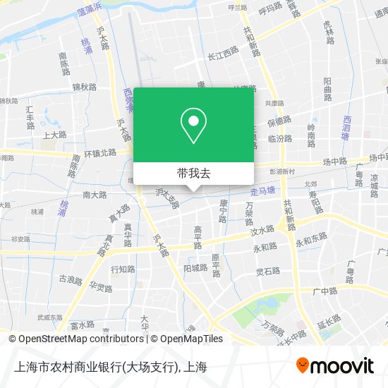 上海市农村商业银行(大场支行)地图