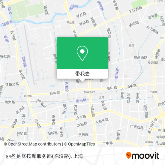 丽盈足底按摩服务部(临汾路)地图