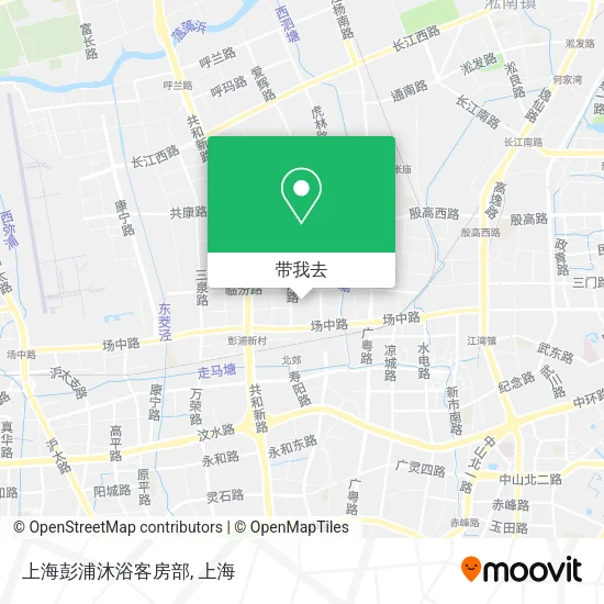 上海彭浦沐浴客房部地图