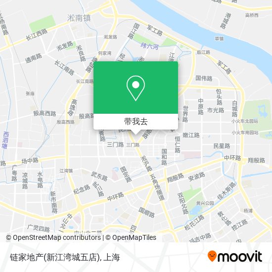 链家地产(新江湾城五店)地图