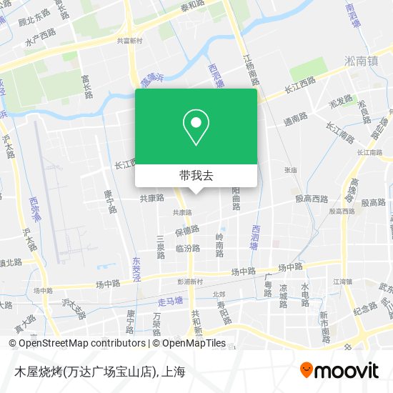 木屋烧烤(万达广场宝山店)地图