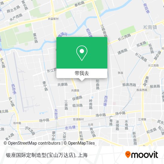 银座国际定制造型(宝山万达店)地图