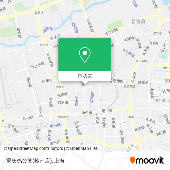 重庆鸡公煲(岭南店)地图