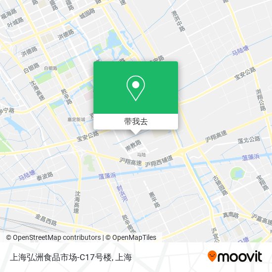 上海弘洲食品市场-C17号楼地图