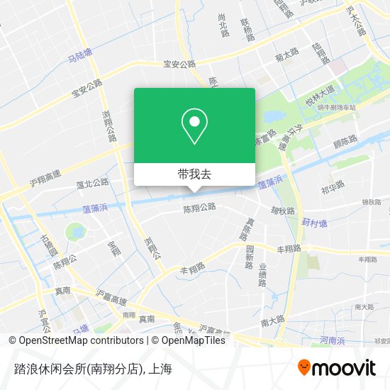 踏浪休闲会所(南翔分店)地图
