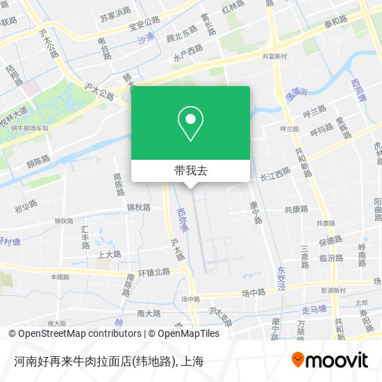 河南好再来牛肉拉面店(纬地路)地图