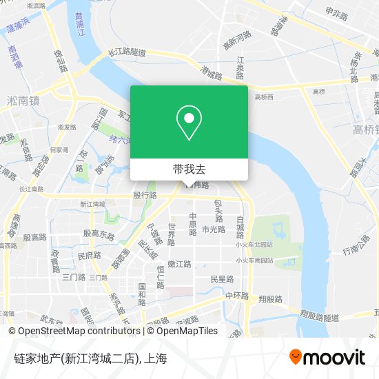 链家地产(新江湾城二店)地图