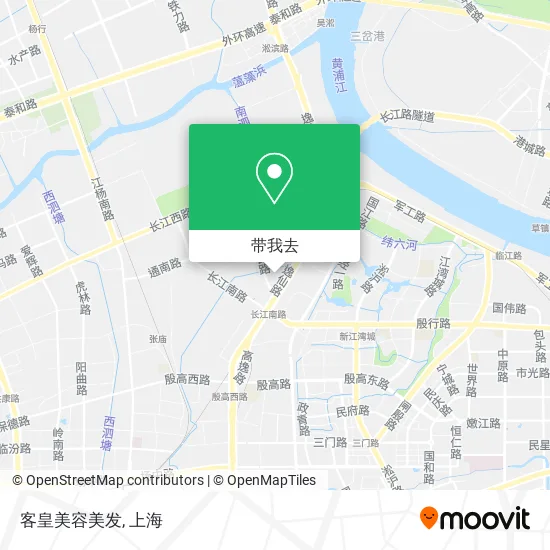 客皇美容美发地图