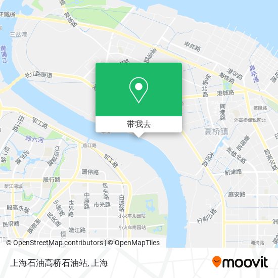 上海石油高桥石油站地图